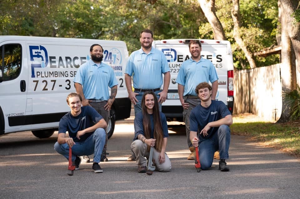 Pearce's Plumbing Services technician providing professional plumbing service in Pinellas County, FL
